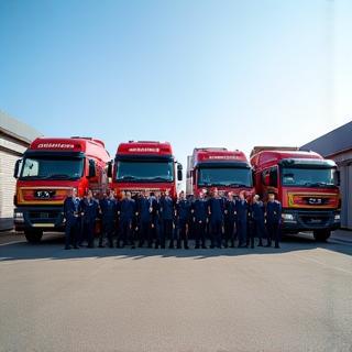 Britannia's rapid response team with recovery vehicles