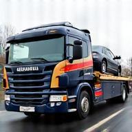 Britannia truck providing 24/7 car towing